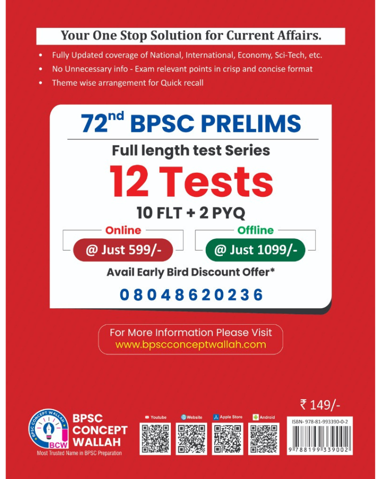 Annual Current Affairs for 72nd BPSC Prelims (English) - Image 2